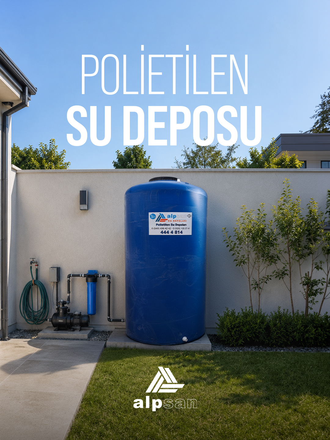 Alpsan Konteyner Cozumlerimiz Kapak Polietilen Su Deposu
